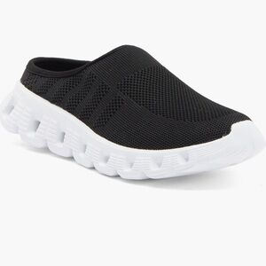 J Slides Black and White Women's Sneakers